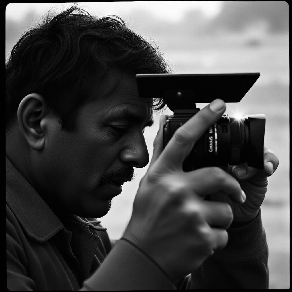 Director at the viewfinder